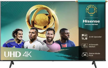 Hisense LED-TV 55 tommers 55A6Q Ultra HD 4K | Smart TV, Dolby Vision, HDR10 + | Diagonal 55", VIDAA-system, WiFi, Bluetooth - Ideell for stue og kontor