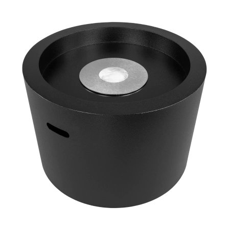 Biokominek wolnostojący Moon – czarny mat strukturalny | nowoczesny i ekologiczny