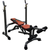 Multifunctional training bench for exercises with barbell holders CFA-199