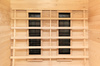 Sauna de infrarrojos con piedras de sal del Himalaya MO-EA2R | Wellness | Relax | SPA | Madera Termotratada | Madera Natural