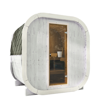 Sauna zewnętrzna Eke 130 dla 3-4 osób / NOWA KOLEKCJA RAINBOW / Tylko ogrzewanie elektryczne / Wysokiej Jakości Świerk Nordycki ( Sosnowe Drewno Termiczne) | Wellness | Relaks | SPA | Wellness | Relax | SPA | Nordycki Styl | Drewno Termiczne