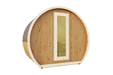 Sauna zewnętrzna Susi 160 dla 2-3 osoby / Tylko ogrzewanie elektryczne / Wysokiej Jakości Świerk Nordycki ( Sosnowe Drewno Termiczne) | Wellness | Relaks | SPA | Wellness | Relax | SPA | Nordycki Styl | Drewno Termiczne