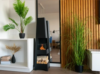 Pyramid Garden brīvstāvošais bio kamīns - elegants un efektīvs bioloģiskais kamīns mājai un dārzam