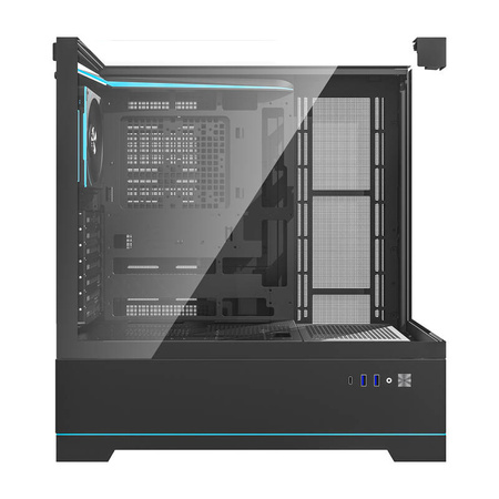 Darkflash DY450 PRO Computergehäuse (schwarz) + 1 Lüfter
