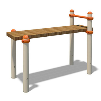 Banco horizontal S835.4 | Equipo fitness exterior 1,6 m