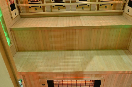 MO-RL4ST XL infrasarkanā sauna ar sāls akmeni un turmalīniem | Wellness | Relax | Spa | Gatavs uzstādīšanai | Luxury Relaxation