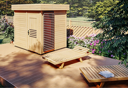 Soome saun klaasist ekraaniga 250x200cm | Wellness | Relax | SPA | Panoraamaklaas | Home SPA