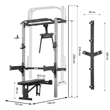 Multifunktionaler faltbarer Trainingskäfig KLT22 HMS