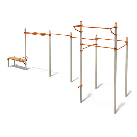 Outdoor trainingsset | S831.6 | Bankje | Klimrekken