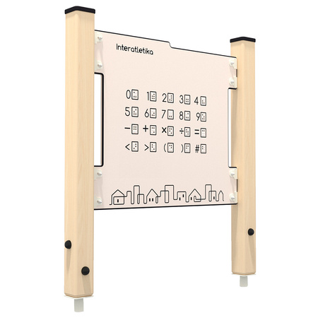 Cím: Inkluzív Braille-írásos oktatási játszótéri tábla LK609 - Tapintással tanulás