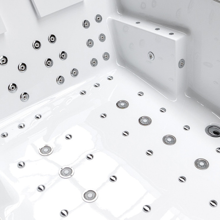 KARI 942 Biela hydromasážna vaňa 180x120 cm – Moderná SPA vaňa do kúpeľne