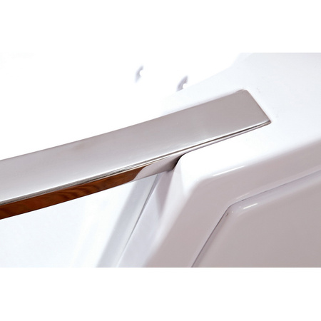 Hydromassagebad met verwarming SUPREMA 664H 185×110 – ruim tweepersoons, wit