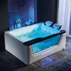 Tugela 913 black whirlpool bathtub 170x130 cm – designer corner SPA bathtub