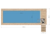Puidust bassein polüpropüleenist sisendiga 680x240 cm - kaasaegne ja vastupidav aiabassein