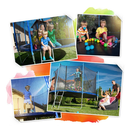 Tuintrampoline 183 cm met buitennet en Neo-Sport ladder