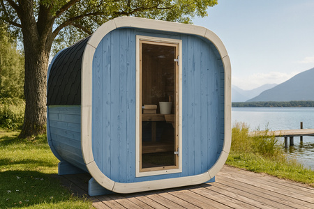 Udendørs sauna Eke 130 til 3-4 personer / NY RAINBOW-KOLLEKTION / Kun elektrisk opvarmning / Højkvalitets nordisk gran (termitisk fyrretræ) | Wellness | Afslapning | SPA | Wellness | Afslapning | SPA | Nordisk stil | Termitisk træ