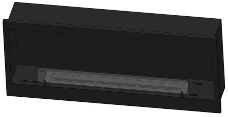 Foyer bioéthanol encastrable Inside 1200 – noir, verre Antisol