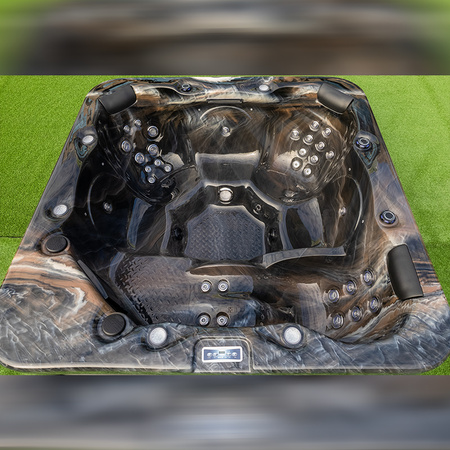 LED vírivka s hydromasážou pre 6 osôb - akryl CE, vonkajšia vírivka, vonkajšia vírivka