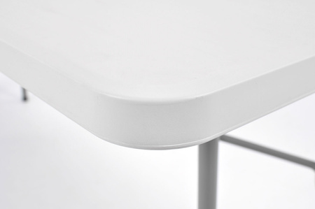 Table traiteur pliante, longueur 240 cm - blanche