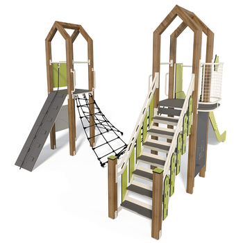 Playground - Without a roof TE833-PE – A multifunctional play set for children