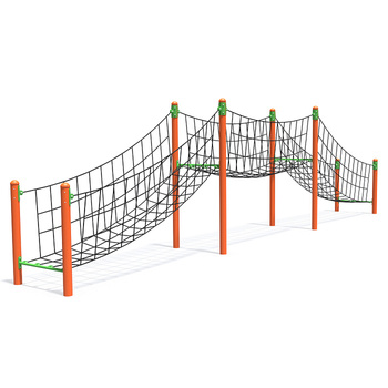 Conjunto de tirolesa "Travessia de corda" LK825 – Travessia de corda para playground