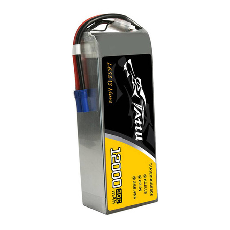 Tattu 12000mAh 22.2V 30C 6S1P UAV Lipo Pack baterie cu conector EC5