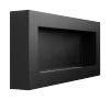 BOX 900x400 hengende biopeis, svart strukturert matt – en moderne peis uten skorstein