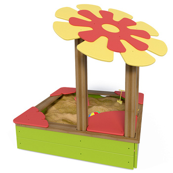 Caixa de areia „Flor“ TE310 – diversão colorida para crianças