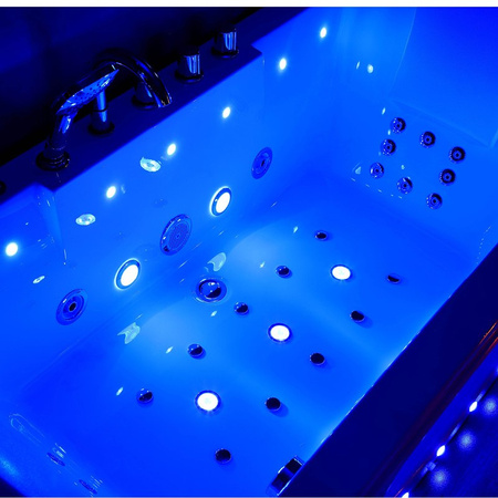 WANNA Z HYDROMASAŻEM SPA PROSTOKĄTNA 150×84 CM DWUOSOBOWA IRIS-933A-BIAŁA