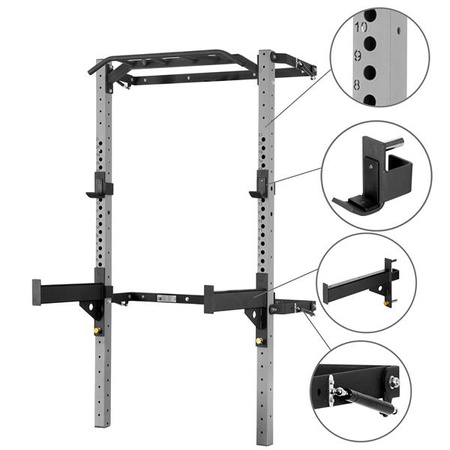 Multifunktionaler faltbarer Trainingskäfig KLT22 HMS