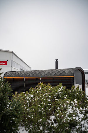 Luksusowa Nowoczesna Sauna Zewnętrzna Cube Premium Plus Do Ogrodu Z Widokiem Panoramicznym Całoroczna