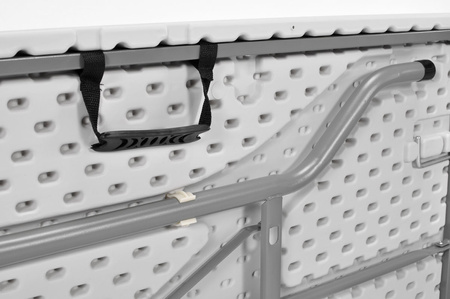 Table traiteur pliante, longueur 240 cm - blanche