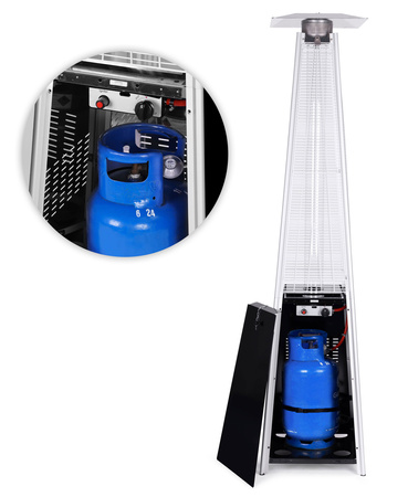 Gas Patio Heater 13 kW Glass Garden with Cover | Garden furniture, relaxation, modern style