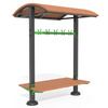 Bench with canopy SM130.1 – outdoor rain protection for parks and public spaces