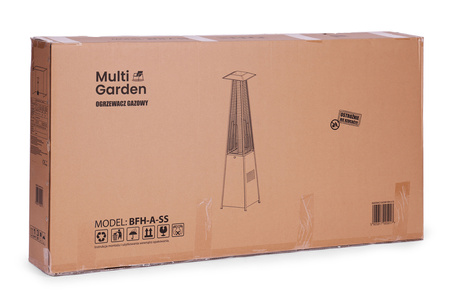 Gas Patio Heater 13 kW Silver Glass Garden | Garden furniture, relaxation, modern style