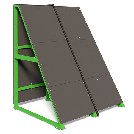 Outdoor Schrägwand mit Seil KF907.22 – militärisches Trainingshindernis