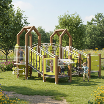 Playground "City" - Without a roof TE834-PE – A comprehensive play set for children
