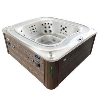 Trädgårdsjacuzzi SPA406 250x230 cm – lyxigt spabad för 7 personer