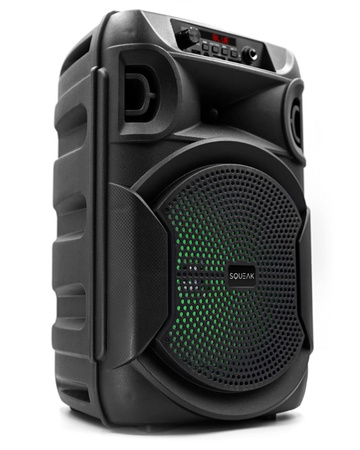 Altavoz inalámbrico Bluetooth SQUEAK PulseTower 1000W con función Karaoke - 30W de potencia, Bluetooth 5.3