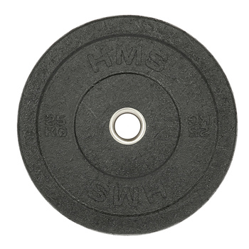 Czarny Talerz Olimpijski Bumper 5 - 25 KG HMS