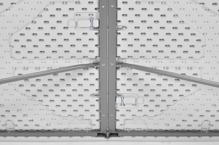 Klappbarer Cateringtisch, Länge 240 cm – weiß