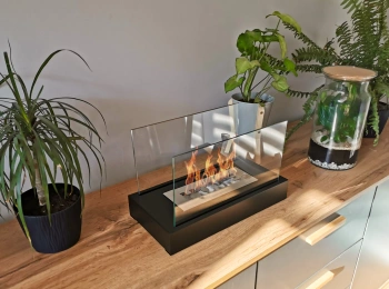 Glas till den fristående biokaminen i Home – härdat skyddsglas