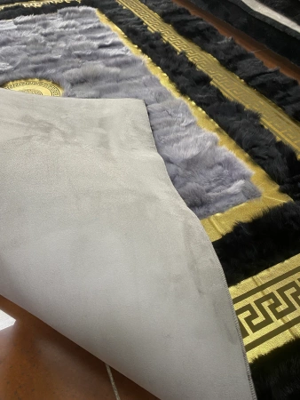 Exclusiva Alfombra Premium Estilo Versace - Hecha a mano en piel natural