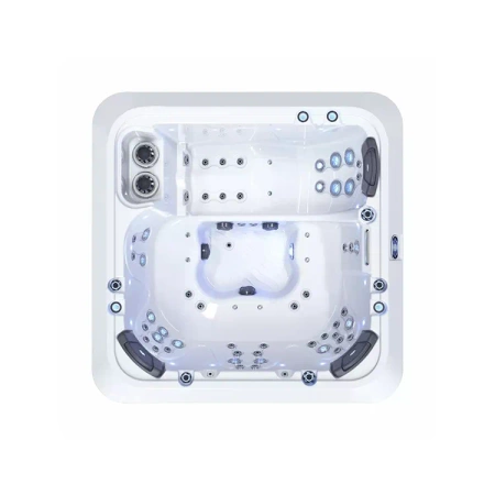 Jacuzzi elevado para 6 personas con masaje – bañera SPA de lujo