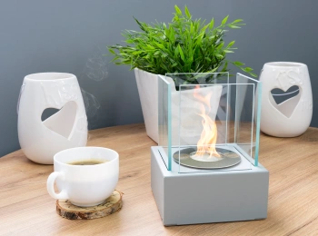 Glas für den freistehenden Smart Biokamin – gehärtetes Schutzglas