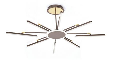 LAMPA DEKORACYJNA SUFIT 38W +  PILOT - BRĄZ - ZŁOTO DL-F07