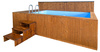 Premium SPA Pool mit Gegenstromanlage 485x235 cm – ein luxuriöser Gartenpool zum Schwimmen und Entspannen