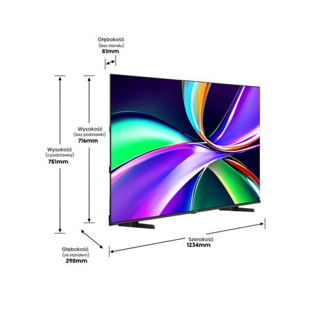 Hisense QLED TV 55 ιντσών 55E7Q - Ultra HD 4K, Dolby Vision, HDR10+, Smart TV, VIDAA - Σύγχρονη τηλεόραση με εξαιρετική ποιότητα εικόνας και ήχου