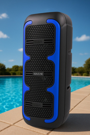 SQUEAK BeatOne 45W langaton Bluetooth-kaiutin, jossa on karaoke ja RGB-toiminto - USB-C, microSD-kortti