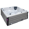 Garden Jacuzzi SPA340ECO Cappuccino 220x220 cm - екологична спа вана със сива дървесна облицовка